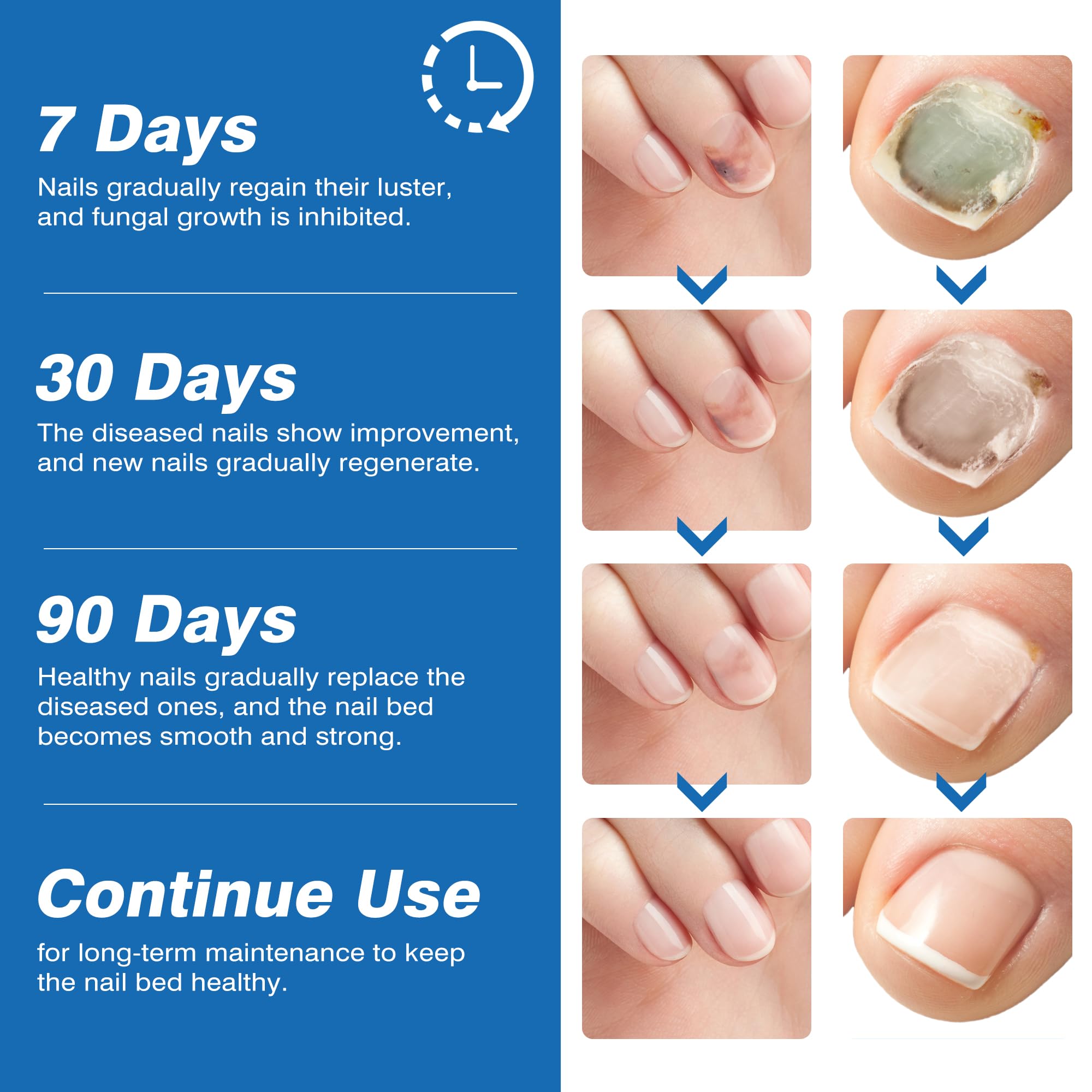 DR.RAPID fast-drying treatment reduces wait time between applications.