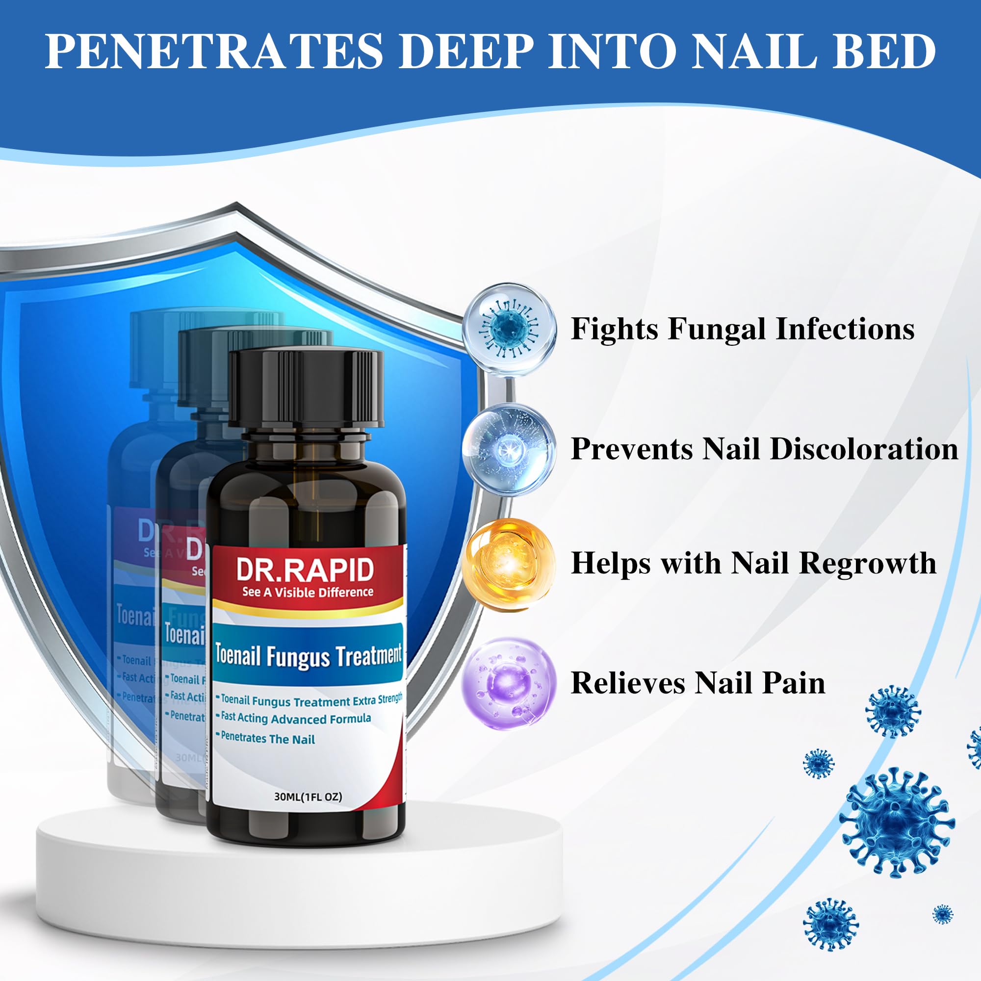 Nail repair support with DR.RAPID helps strengthen brittle nails over time