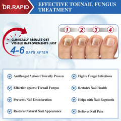 Precise application drops from DR.RAPID for clean, mess-free treatment at home