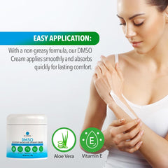 Dr. Robaina DMSO Cream after-workout use leaves a matte finish.
