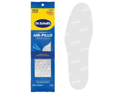 Dr. Scholl's Air-Pillo insoles bottom-layer bounce-back cushioning for durability.