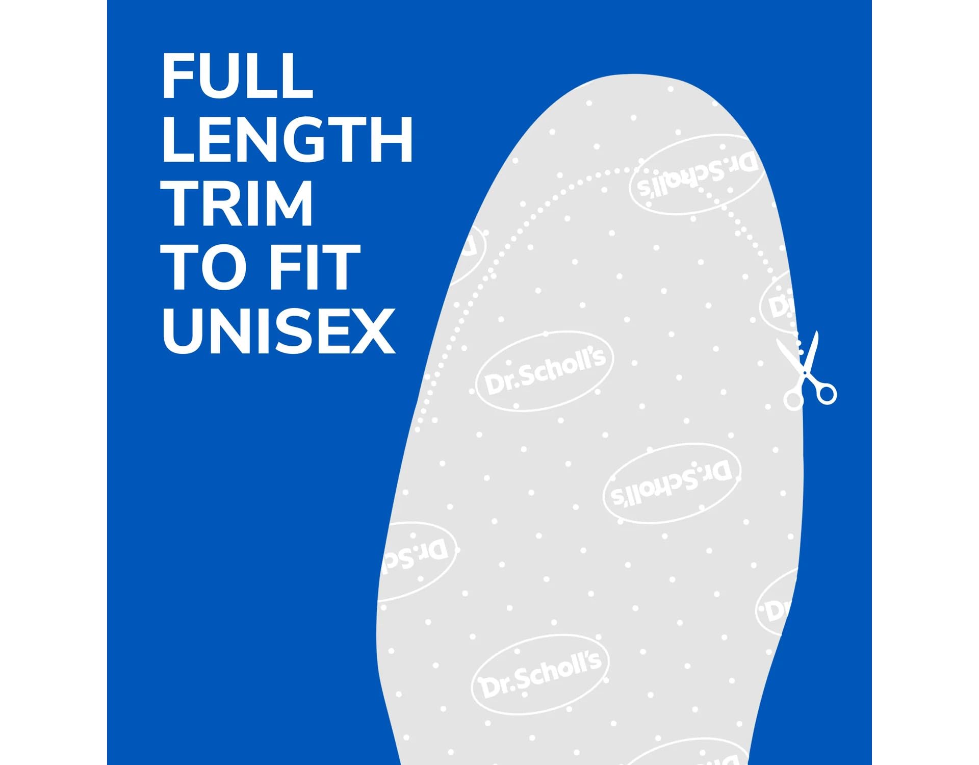Dr. Scholl's Air-Pillo insoles thin profile fits most shoes securely.