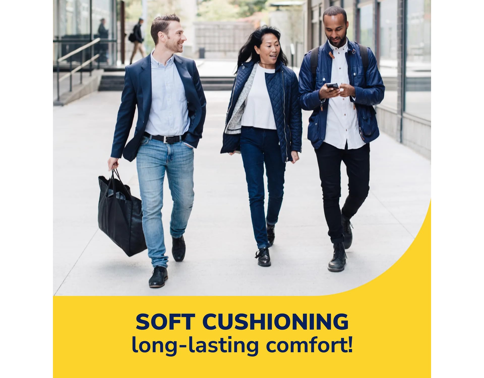 Dr. Scholl's Air-Pillo insoles include natural latex for durable cushioning.