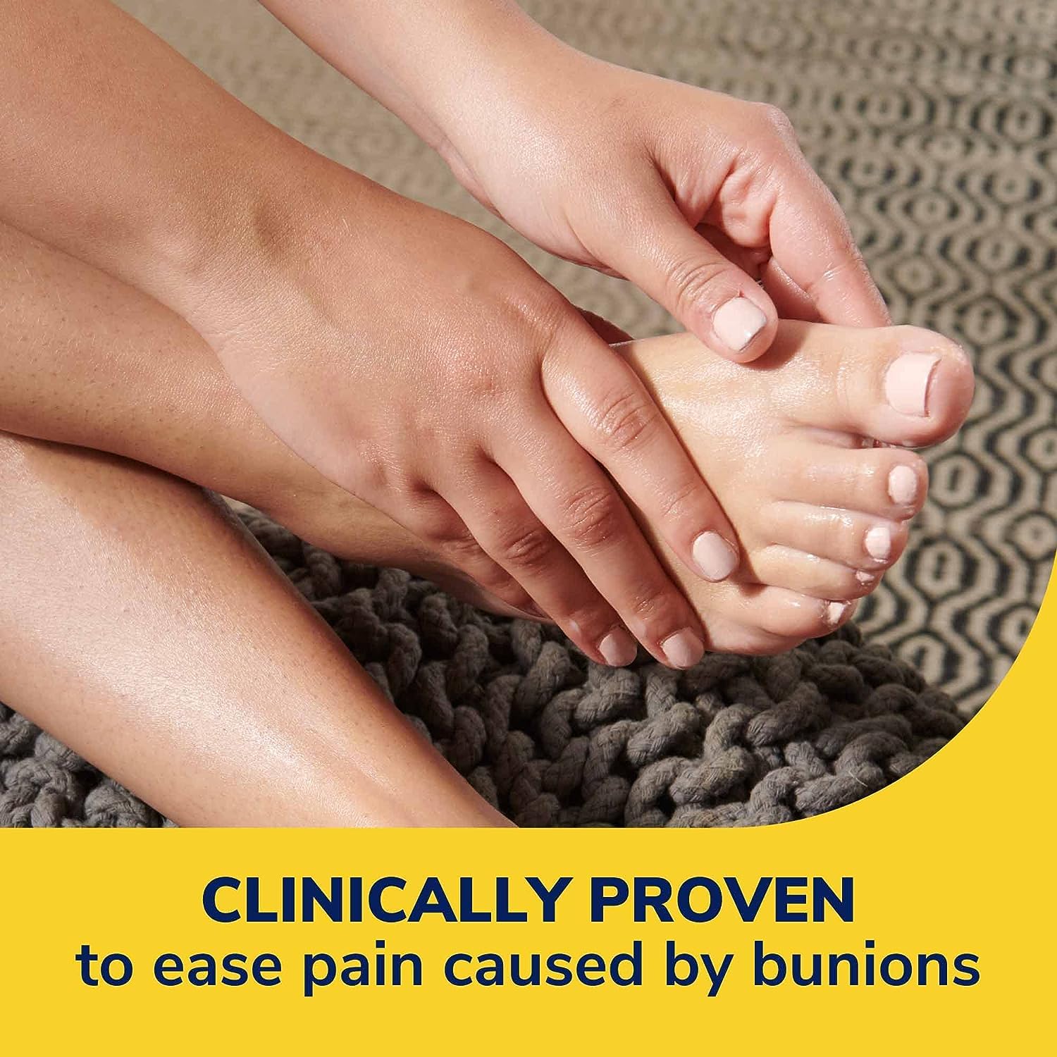 Dr. Scholl's Bunion Cushions centered cutout reduces bunion irritations.