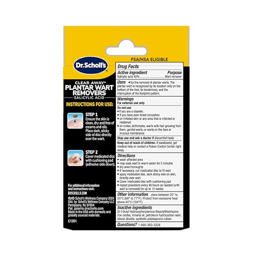 Dr Scholl's Clear Away bandages trusted by healthcare professionals in use.