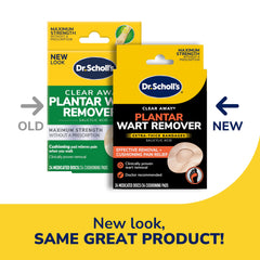Dr Scholl's Clear Away bandages side profile demonstrating stay-in-place adhesive on the sole.