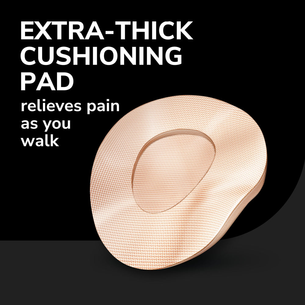 Dr Scholl's Clear Away bandages on foot with visible multi-day wear capability.