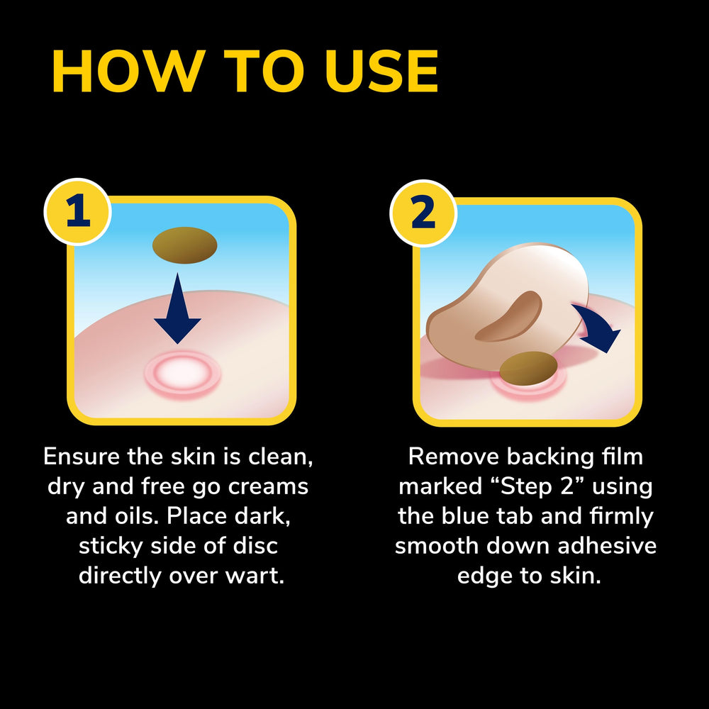 Dr Scholl's Clear Away bandages with focus on salicylic acid strength on label.