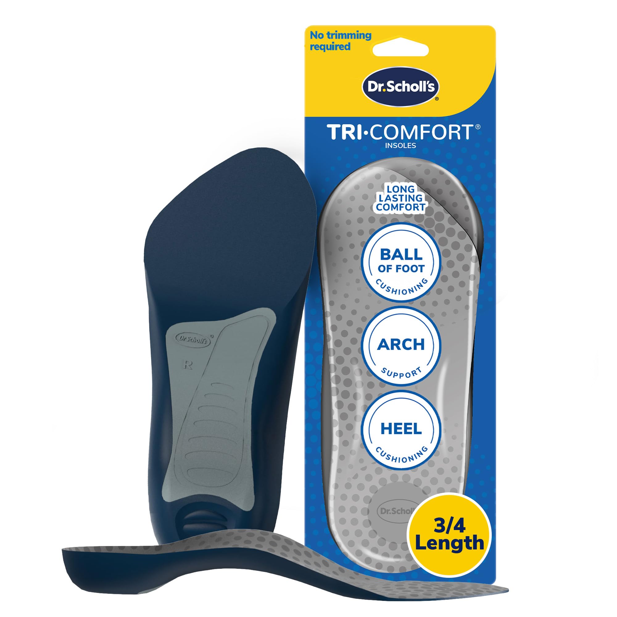 Dr. Scholl's Tri-Comfort talón acolchado para mayor confort diario.