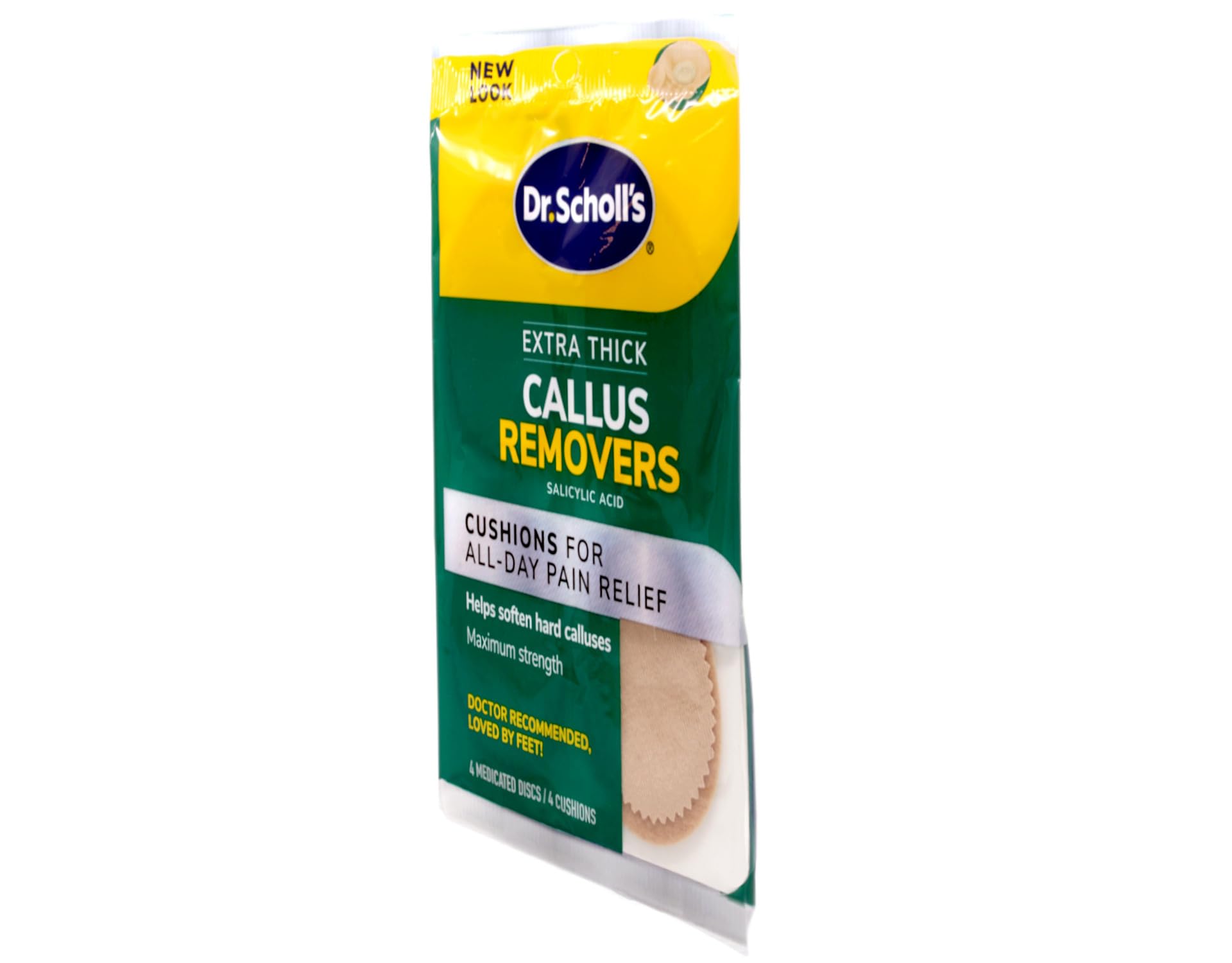 Dr Scholl's cushion with medicated disc detail on surface