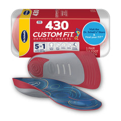 Dr. Scholl's Custom Fit orthotics arch support for all-day comfort