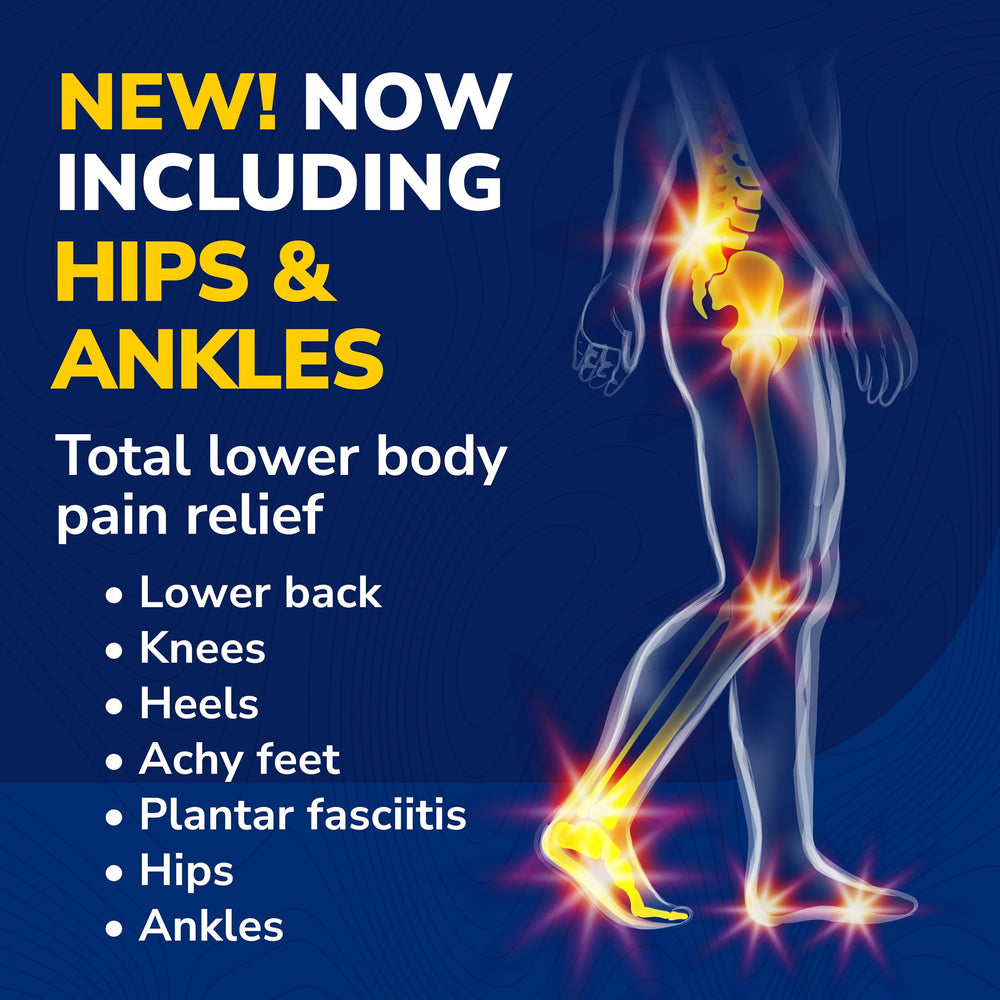 Dr. Scholl's Custom Fit orthotics offer total lower body relief during daily activities