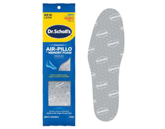 Dr. Scholl's Doble Air-Pillo espuma de memoria se adapta al contorno del pie.