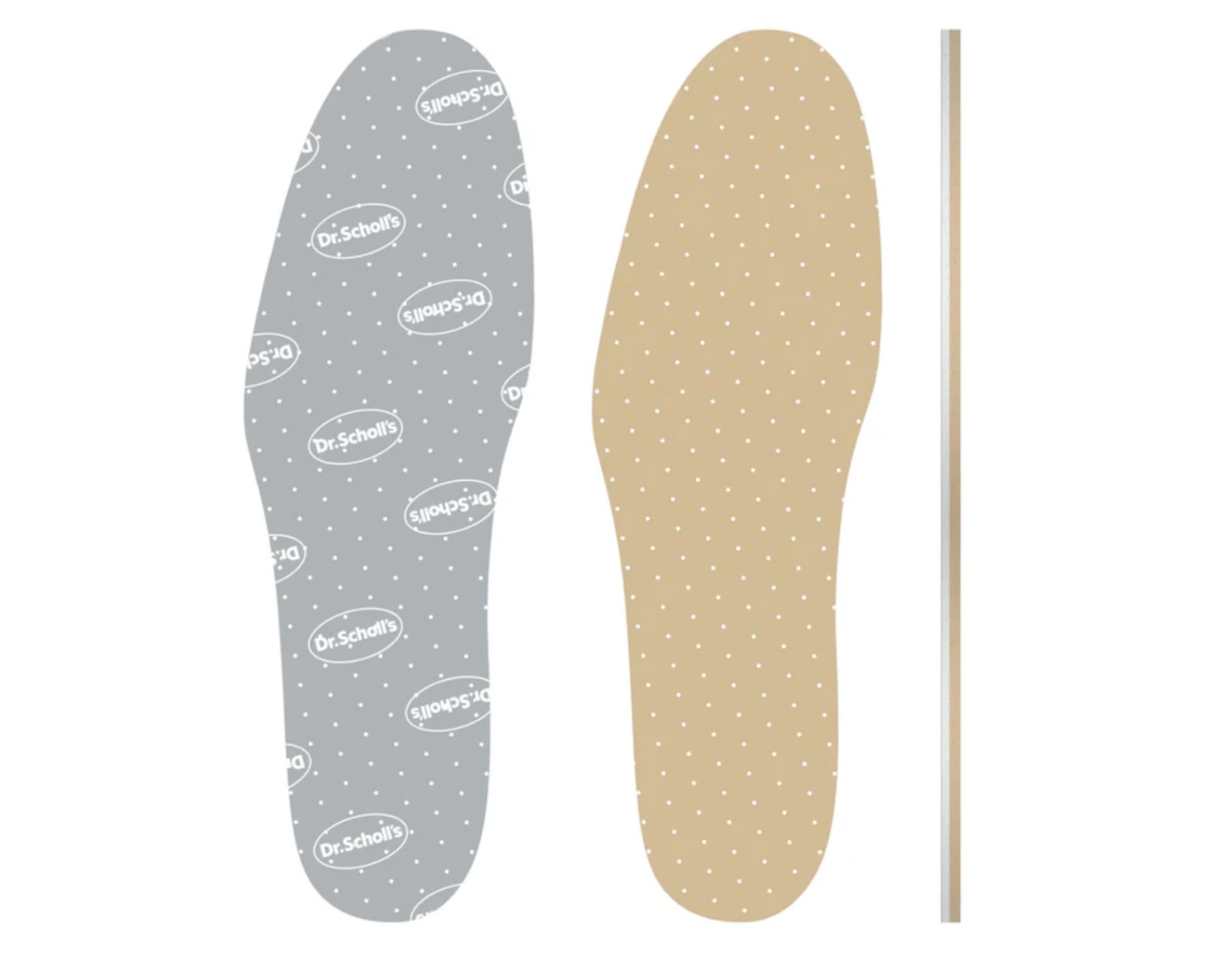 Dr. Scholl's Doble Air-Pillo perfil delgado que se mantiene en su lugar.