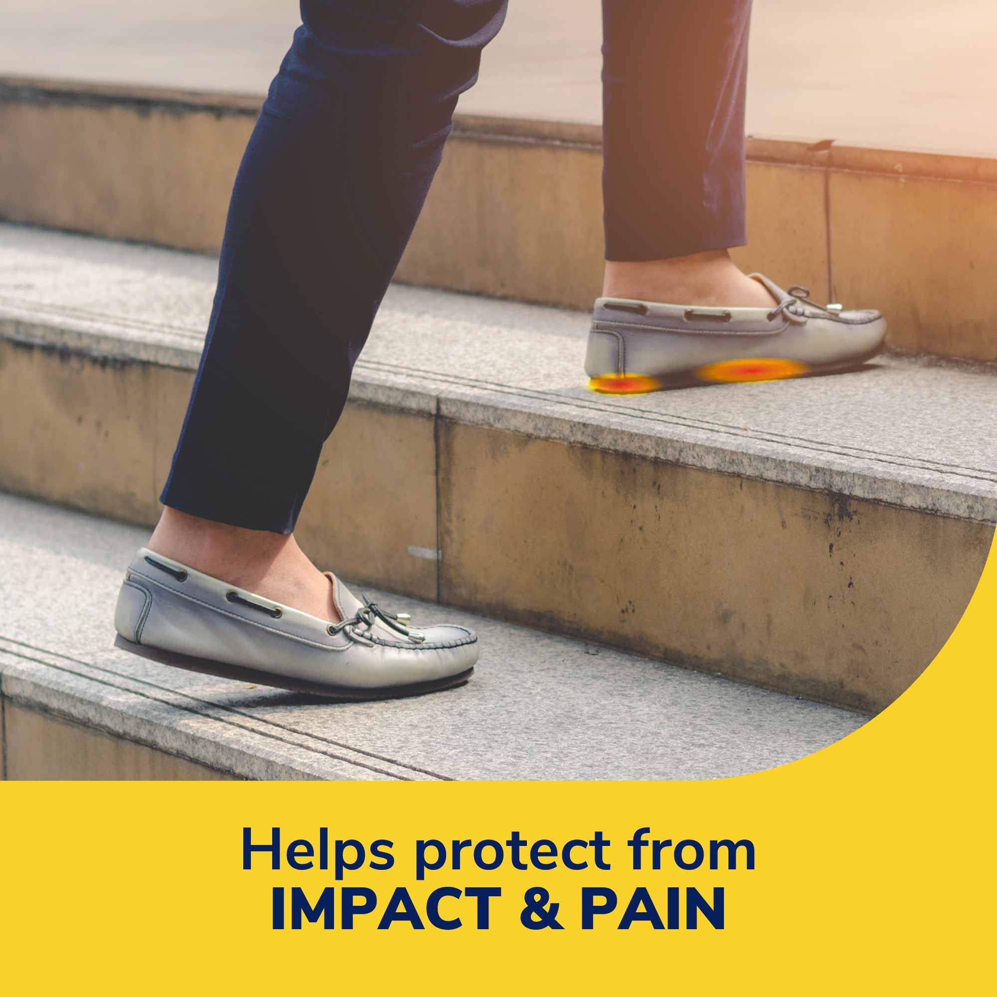Extra arch support reduces strain on arch tendons and ligaments.