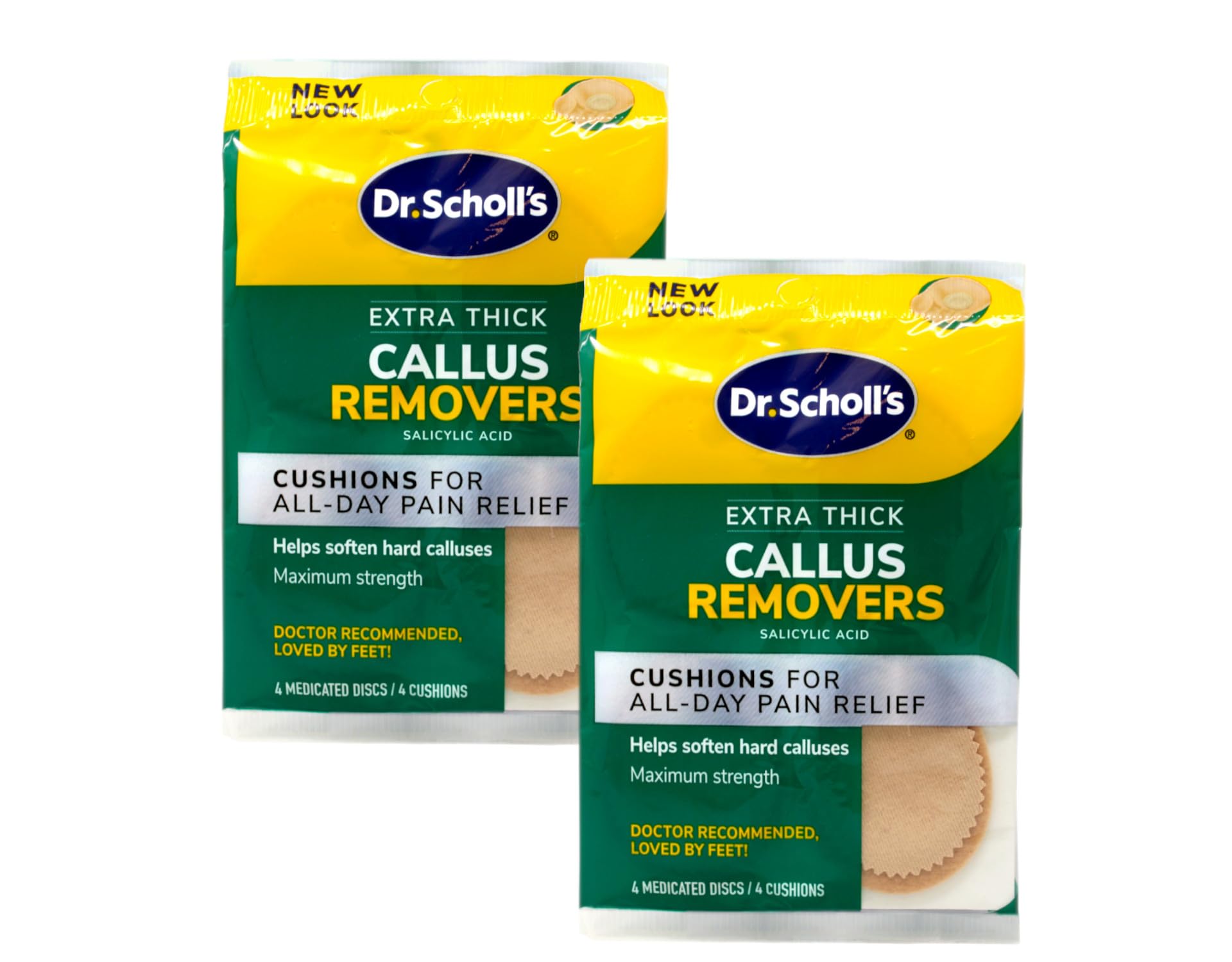 Dr Scholl's extra thick cushion with medicated disc close-up for targeted care