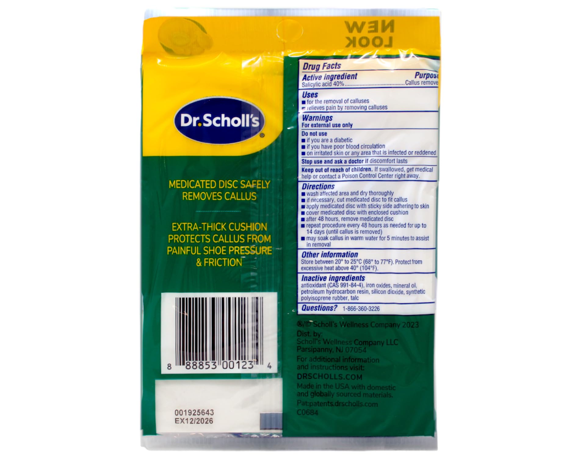 Dr Scholl's extra thick cushion underfoot in everyday shoe for comfort