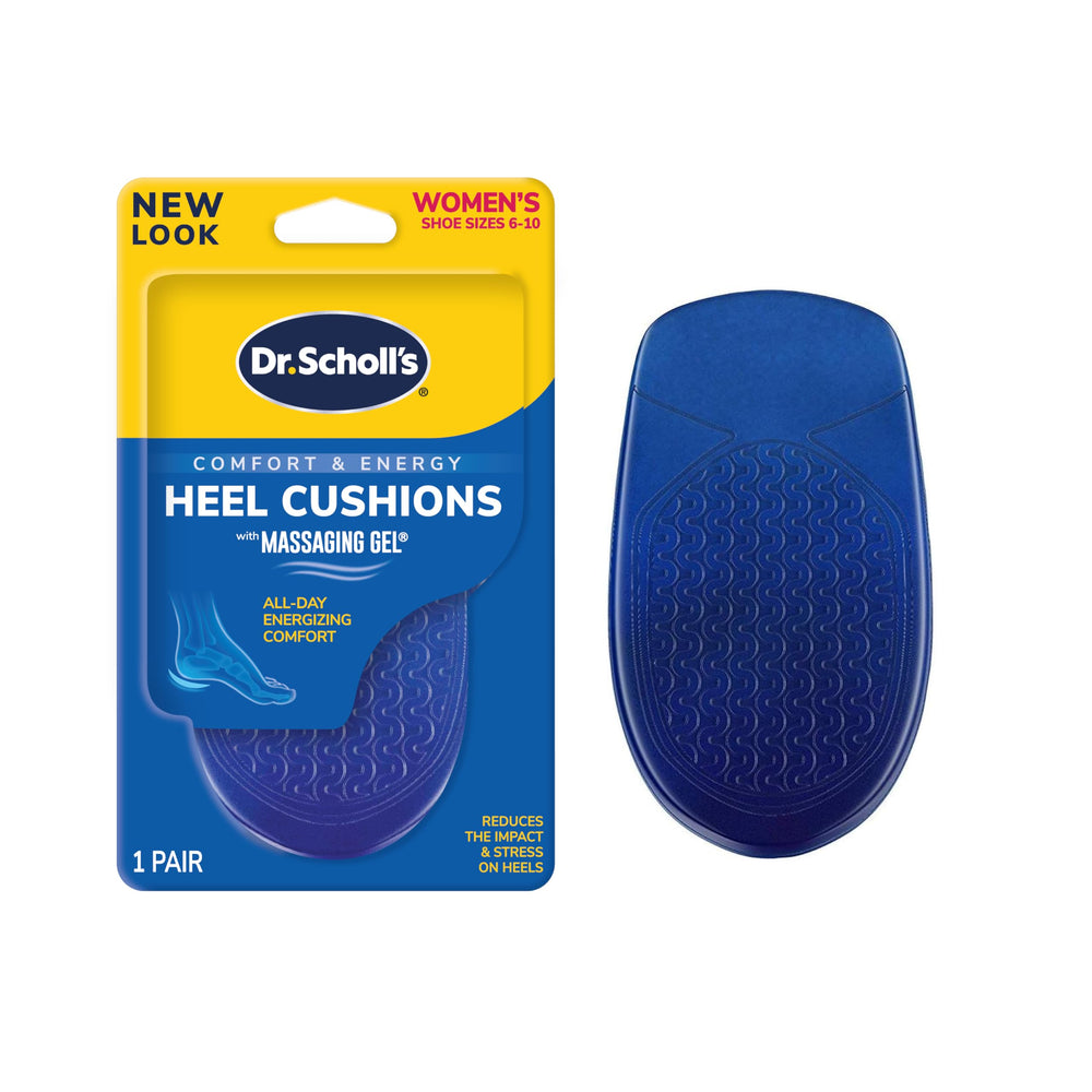 Dr. Scholl's Massaging Gel heel cushions front view for all-day cushioning