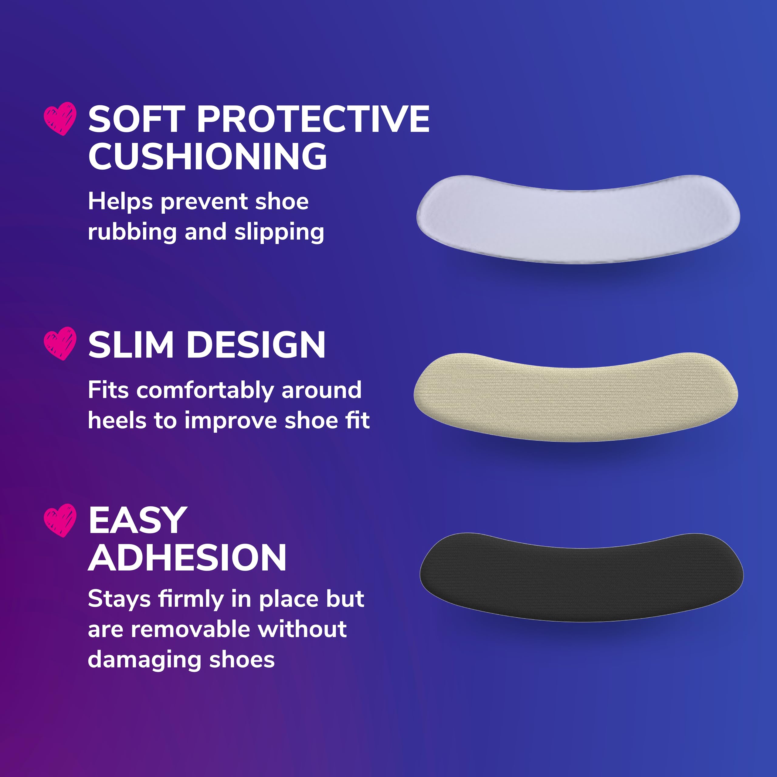 Foam vs gel comparison for Dr. Scholl's Love Your Heels liners