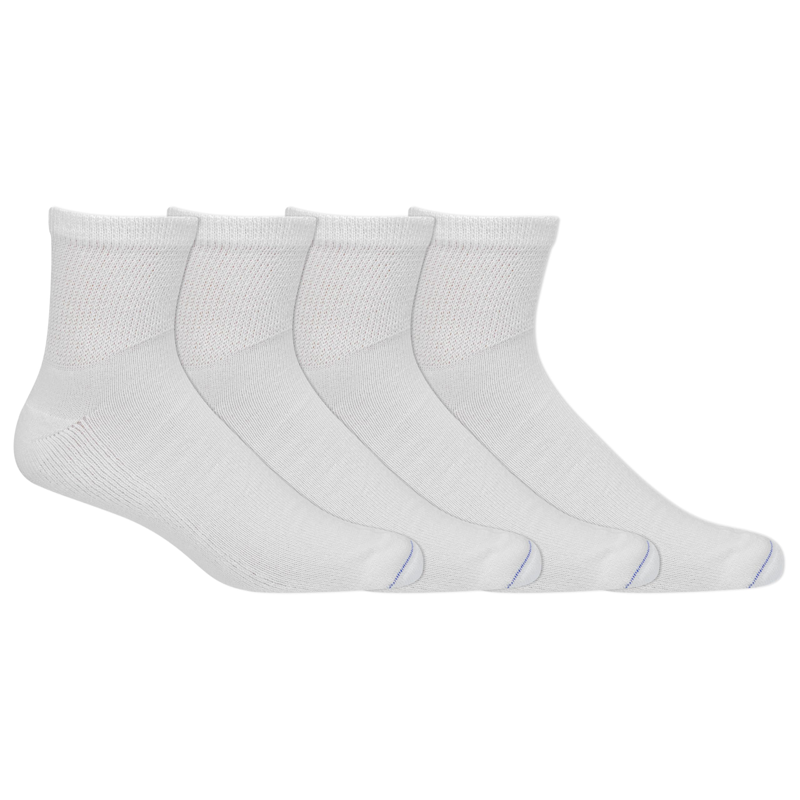 Dr. Scholl's men's diabetic socks pack shot showing non-binding comfort and four-pack value