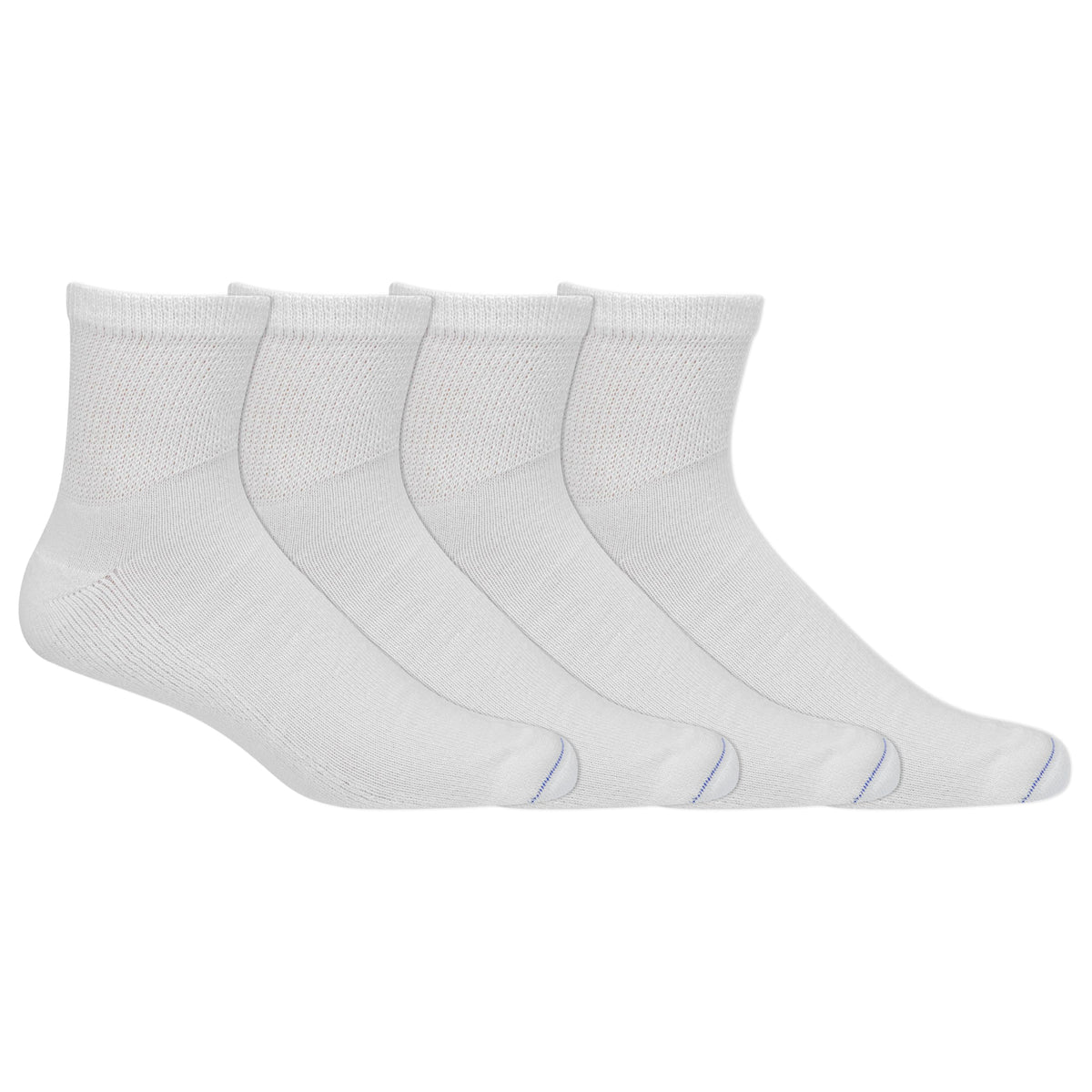 Dr. Scholl's men's diabetic socks pack shot showing non-binding comfort and four-pack value