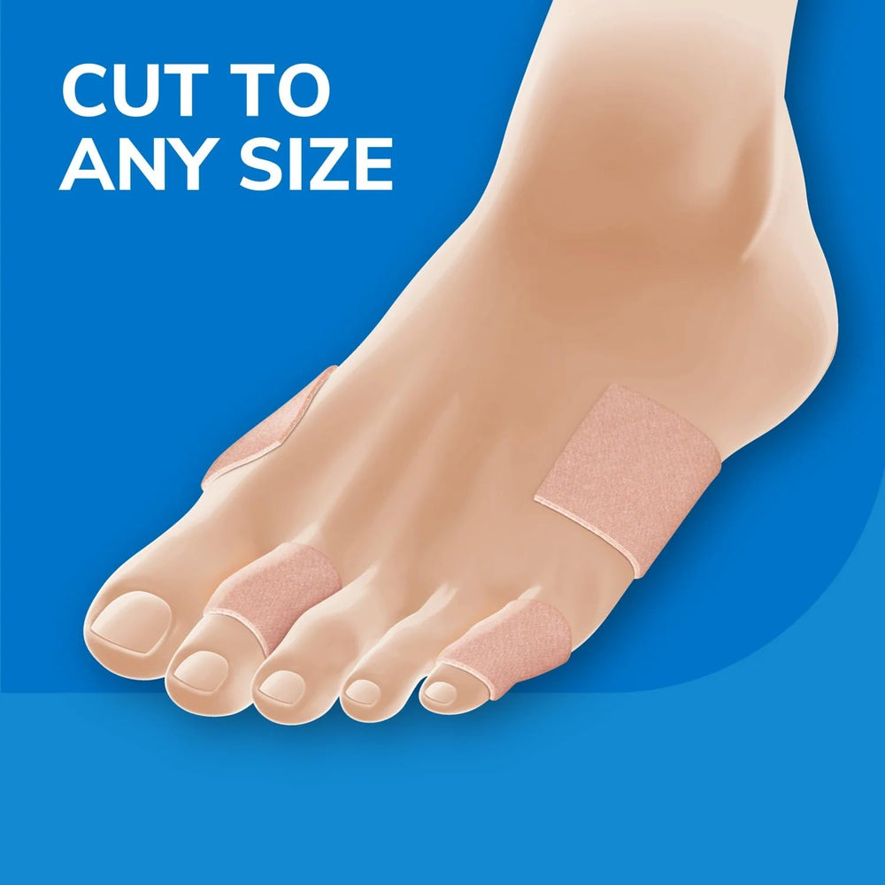 Self-stick adhesive backing secures Molefoam padding.