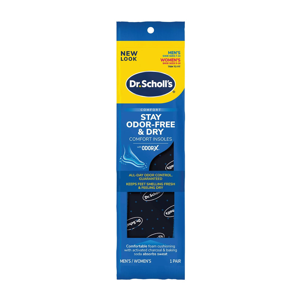 Dr. Scholl's Odor-X: plantilla que absorbe sudor para pies secos.