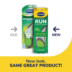Dr. Scholl's Run Active Comfort heel-to-toe design visible for shock reduction