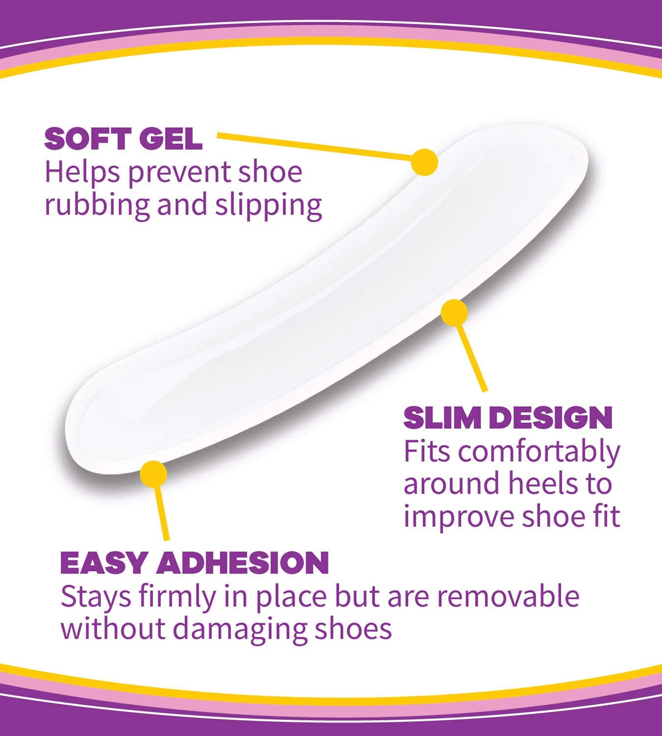 Dr. Scholl's Heel Liner stays in place and can be removed without damage.