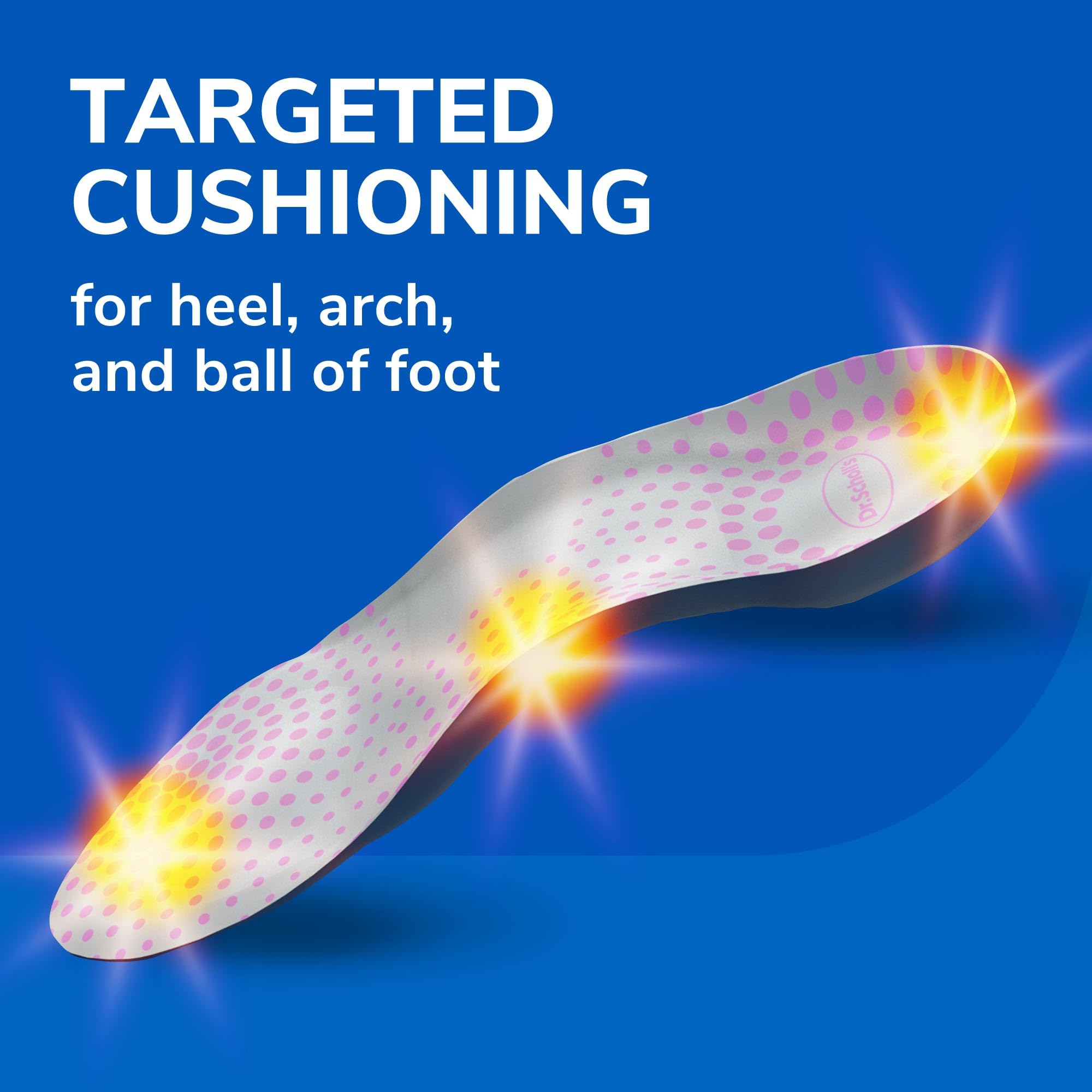 Dr. Scholl's Tri-Comfort odor-control tech helps keep feet fresher.