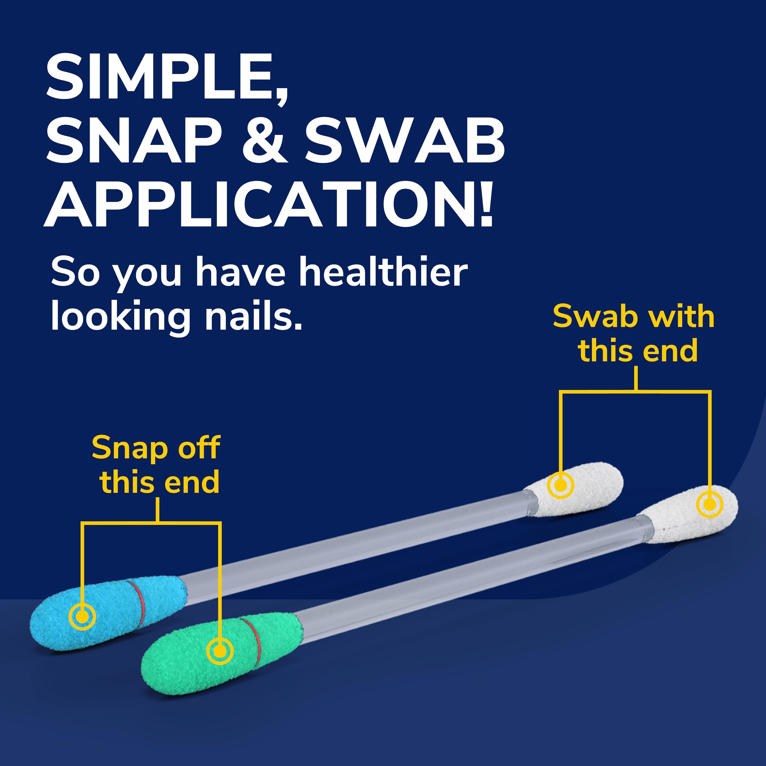 Dr Scholl's whitening swab brightens nail and improves appearance.