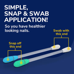 Dr Scholl's whitening swab brightens nail and improves appearance.