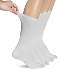 Dr. Scholl's women's diabetes circulator sock white pack laid out for daily comfort