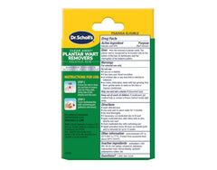 Plantar wart remover applicator pad from Dr. Scholl's kit.
