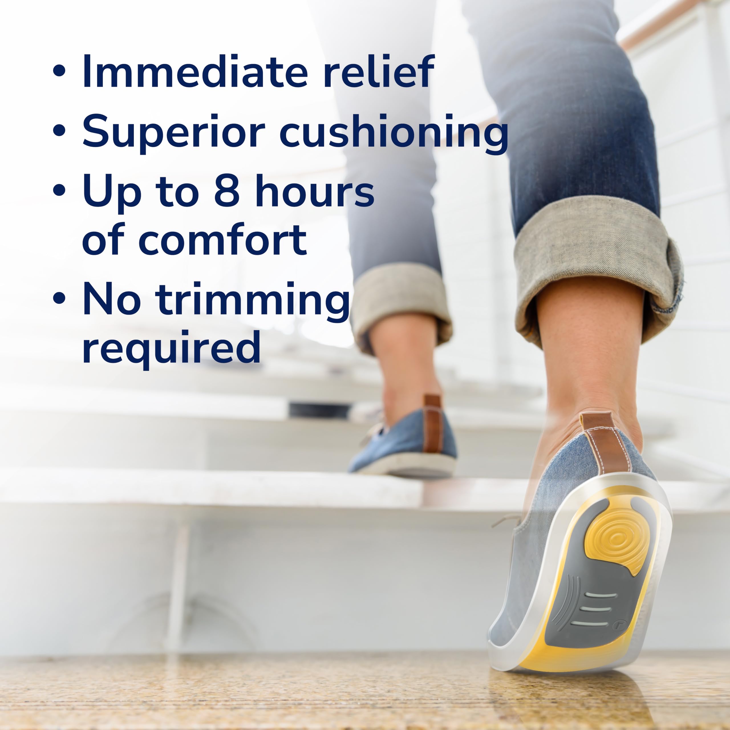 Insoles designed to fit shoes with non-removable insoles while keeping toe space open.