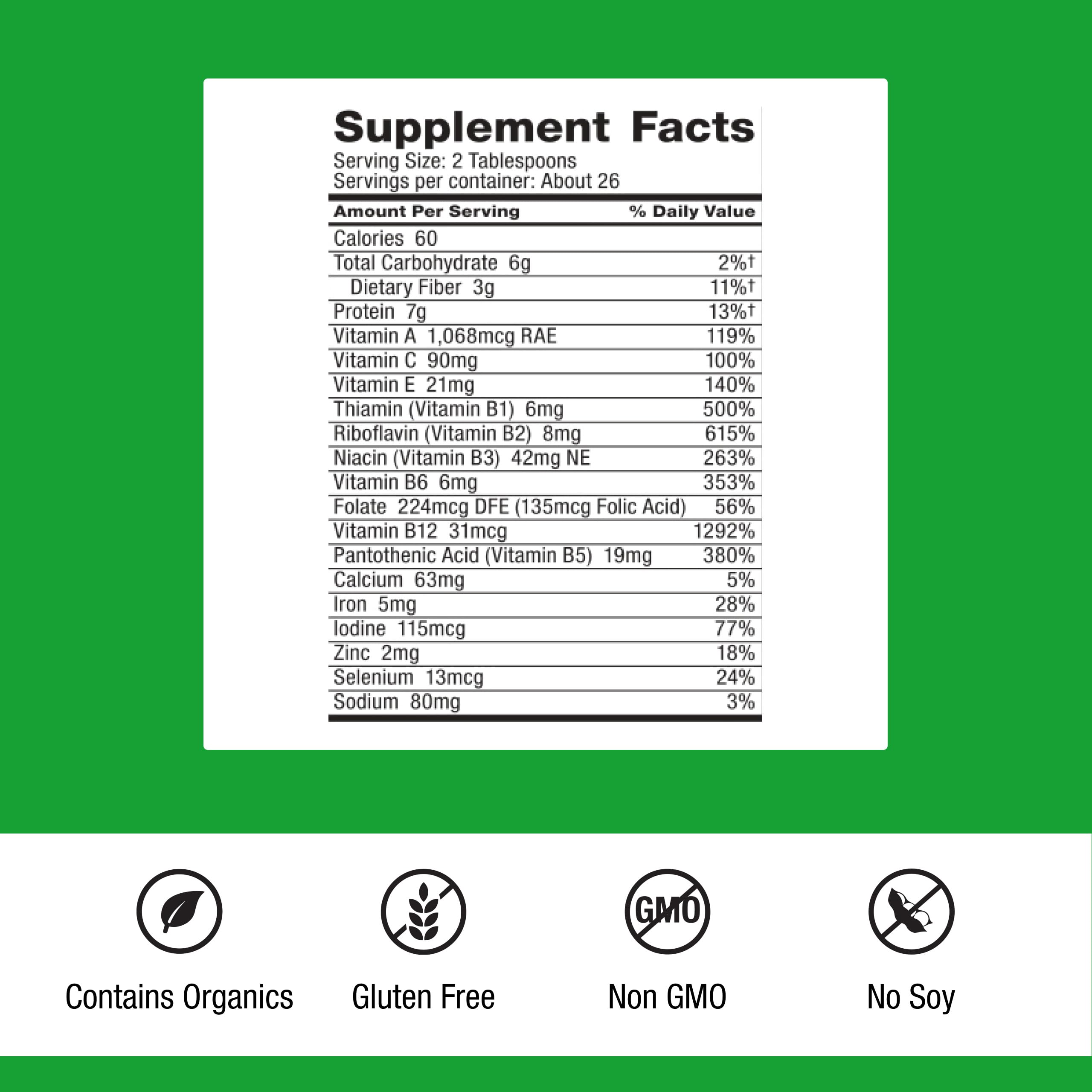 Dr. Schulze's SuperFood Plus bottle with scoop ready for daily energy.