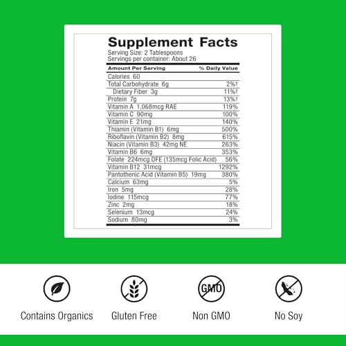 Dr. Schulze's SuperFood Plus spoon dispensing for easy daily dose and energy support.