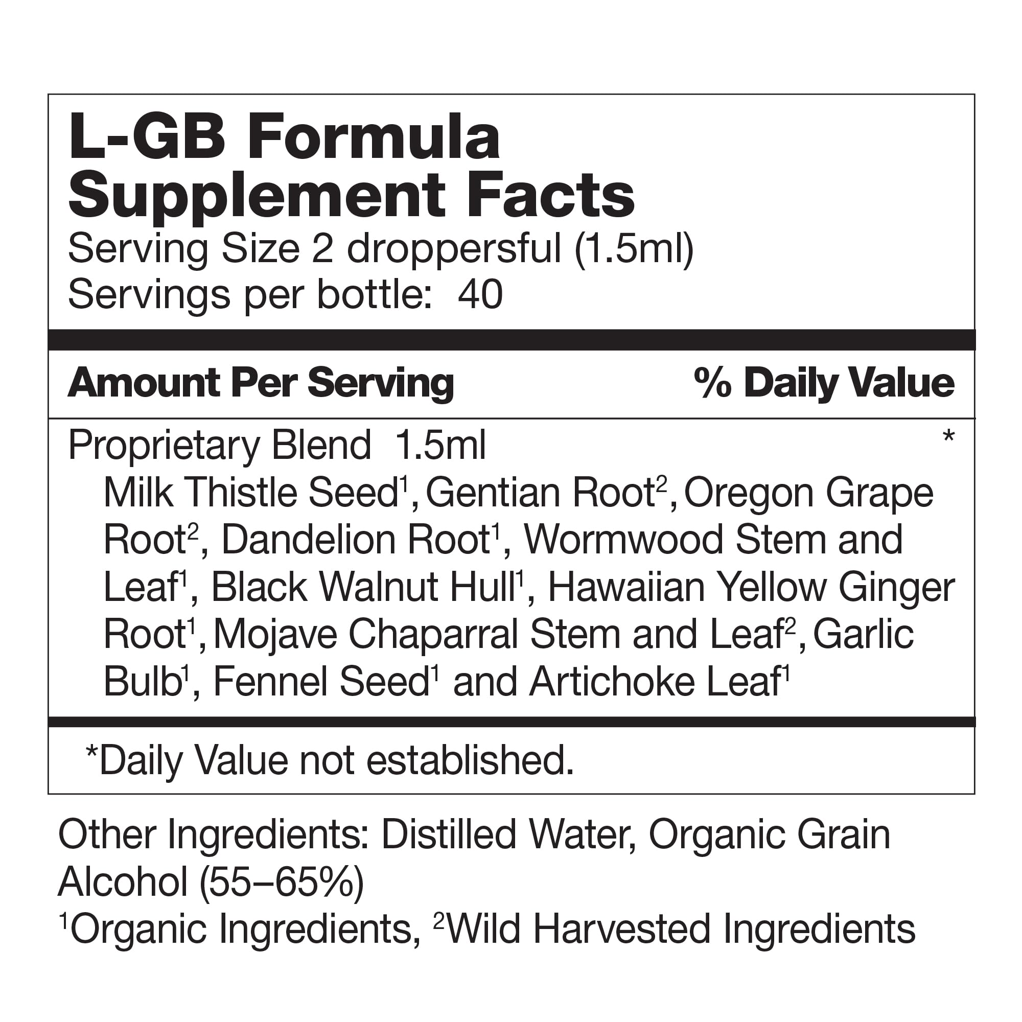 Dr. Schulze's 5-Day Liver Detox label detailing herbal ingredients.