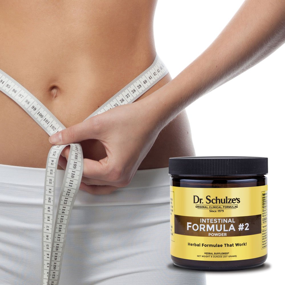 Lifestyle shot of a person taking Dr Schulze's Formula 2.