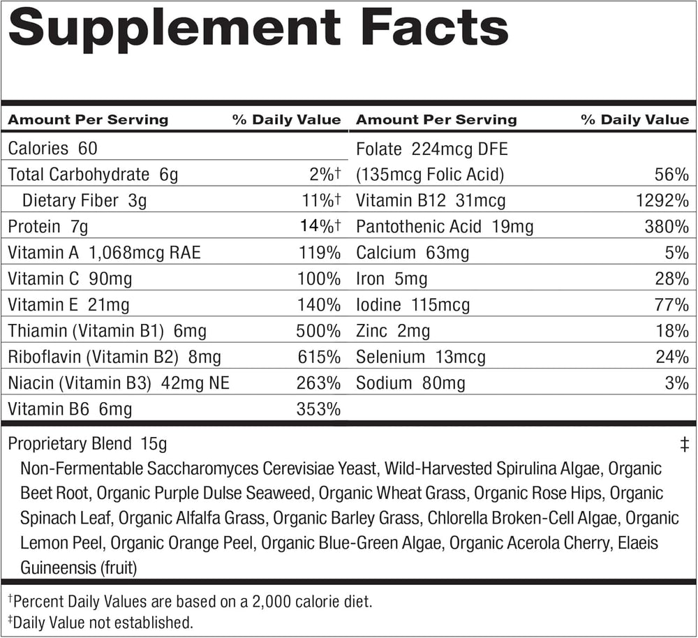 Dr. Schulze's SuperFood Plus gluten-free symbol on packaging for clean nutrition