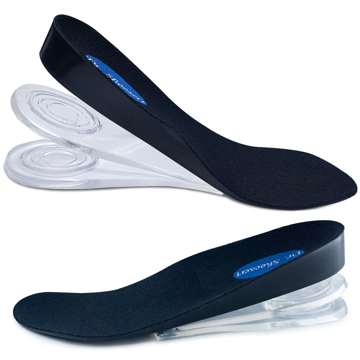 Dr. Shoesert 3/4 length insole front view with discreet height boost