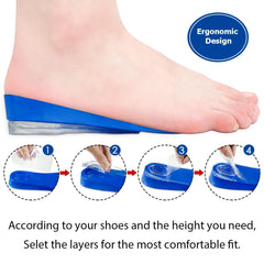 Dr. Shoesert invisible height lift insole fitted inside boot for subtle enhancement.