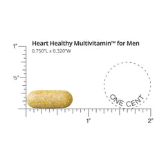 Close-up of Dr. Sinatra Heart Healthy Multivitamin tablets for men providing easy daily nourishment.