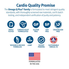 Dr. Sinatra Omega Q Plus packaging showing 60 softgels and clean dosing.