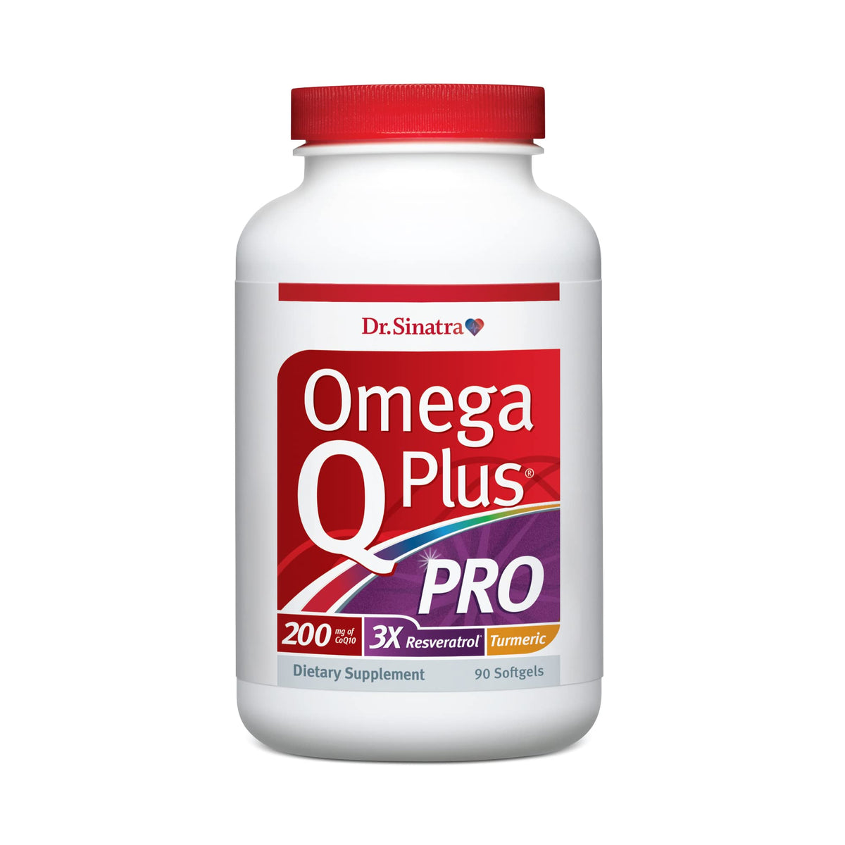 Dr. Sinatra Omega Q Plus PRO bottle for daily heart support.