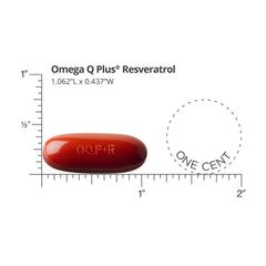 Ingredients label of Dr. Sinatra Omega Q Plus Resveratrol featuring CoQ10 and resveratrol.