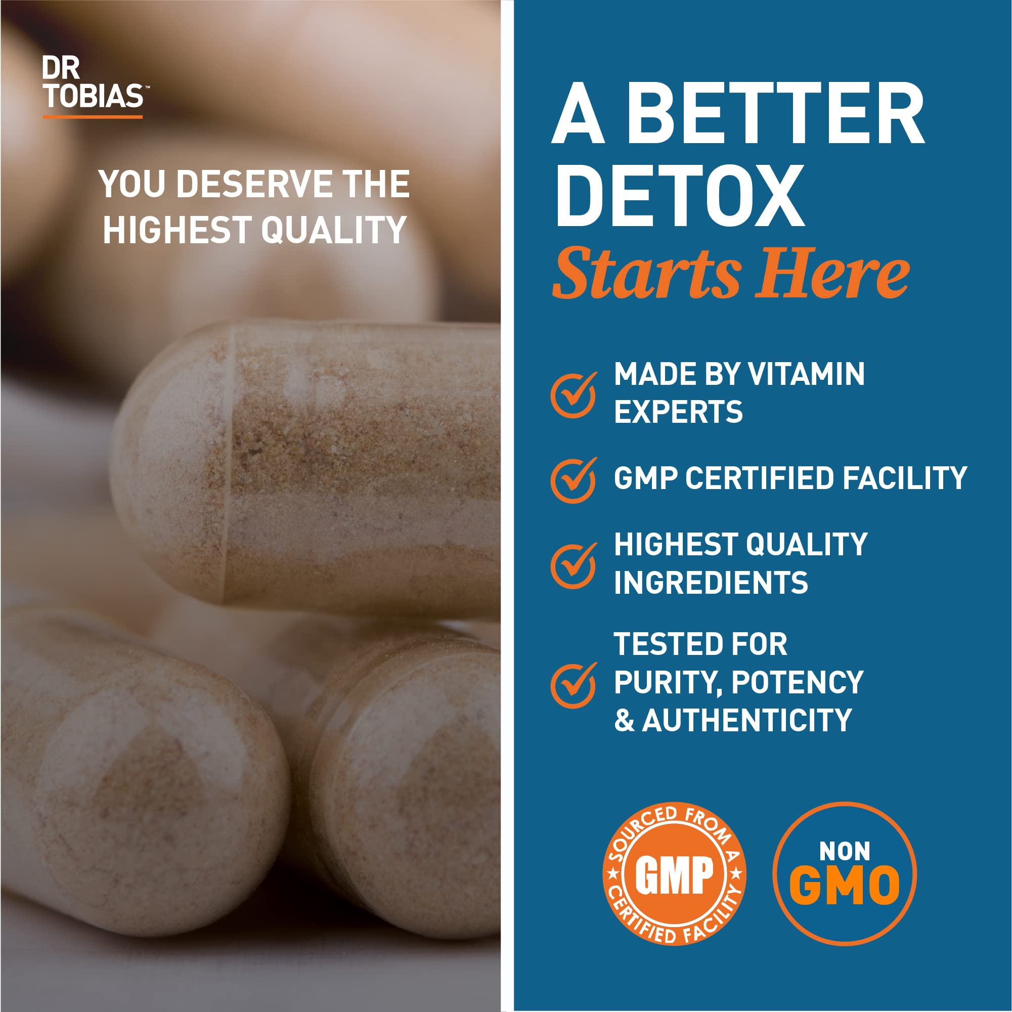 Dr. Tobias aloe vera and reishi ingredients visible for wellness