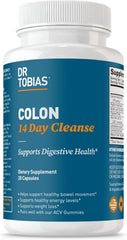 Dr. Tobias Colon Cleanse bottle top view showing dosage and ease of use.