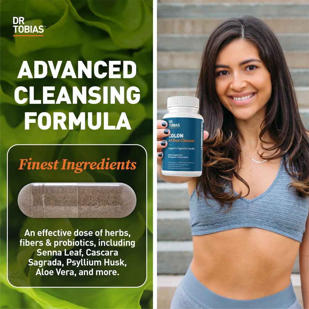 Two-pack Dr. Tobias Colon Cleanse bottles highlight value and convenience.