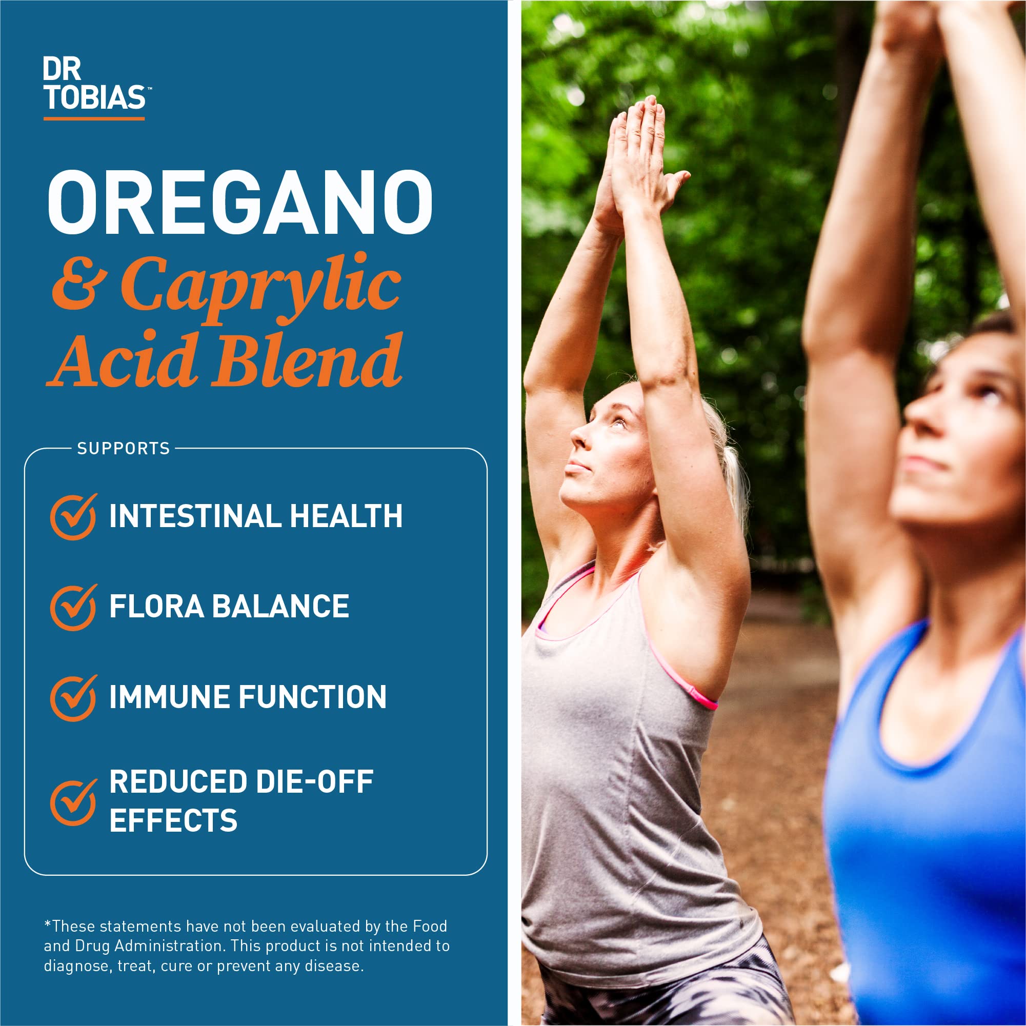 Dr. Tobias label front emphasizing gut health support